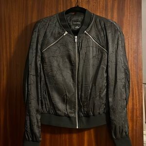 Club Monaco jersey bomber with detachable sleeves